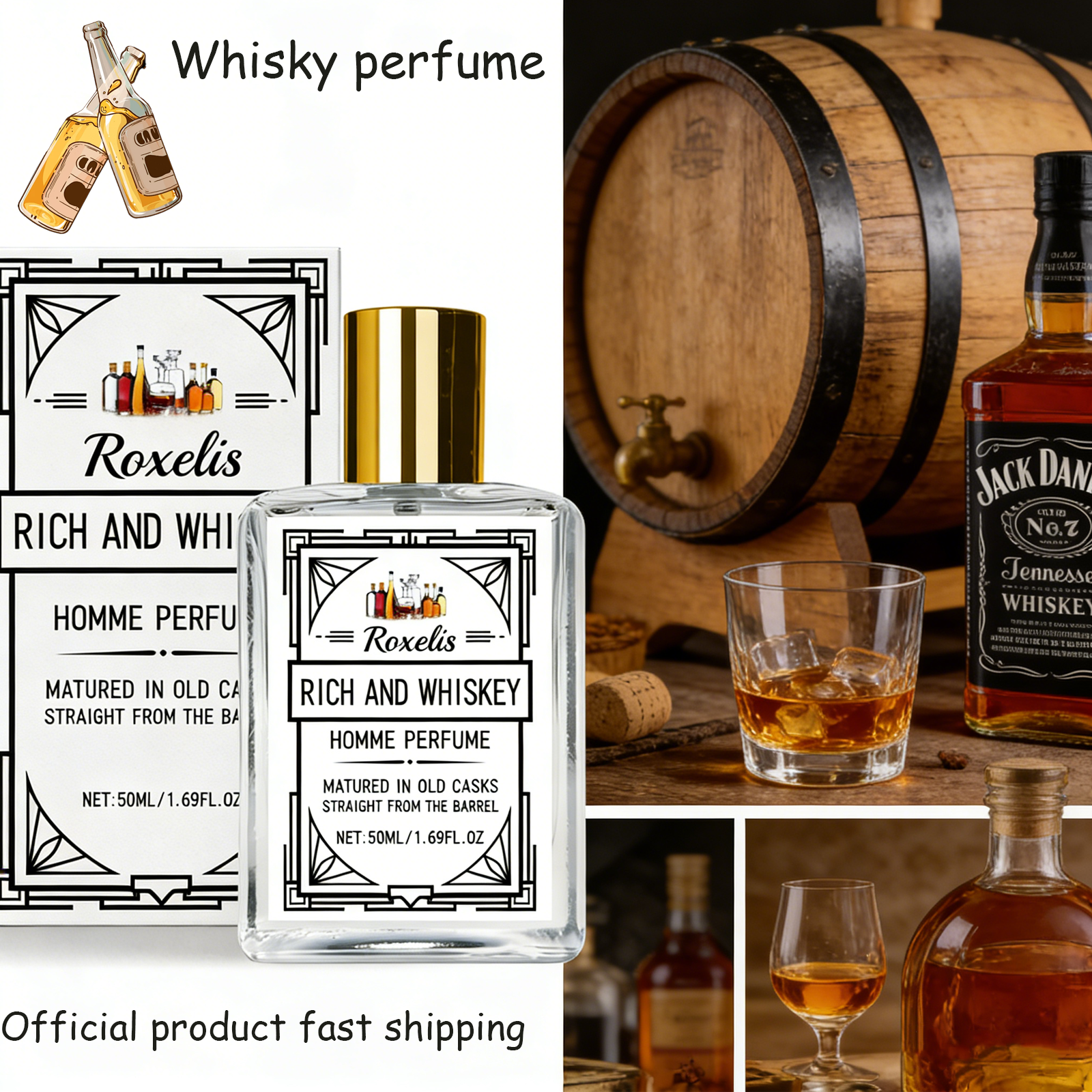 Perfume Fragrance Perfume - Roxelis 50ml Charm Whisky Men's perfume