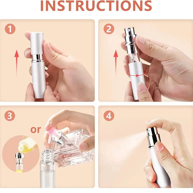 4pcs+4 Accessories 5ml Refilla - Perfume Fragrance Dispenser incelemesi ve fiyatı