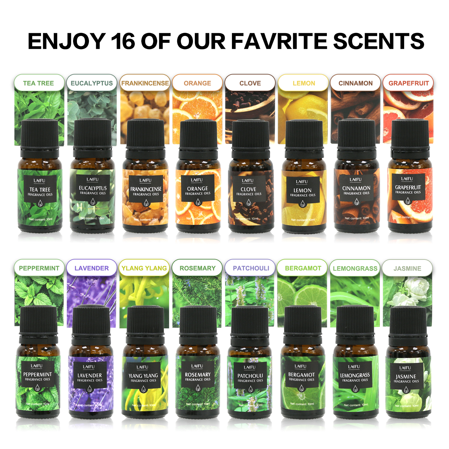 16x10ml Essential Oils Set for - Perfume Fragrance Mist incelemesi ve fiyatı