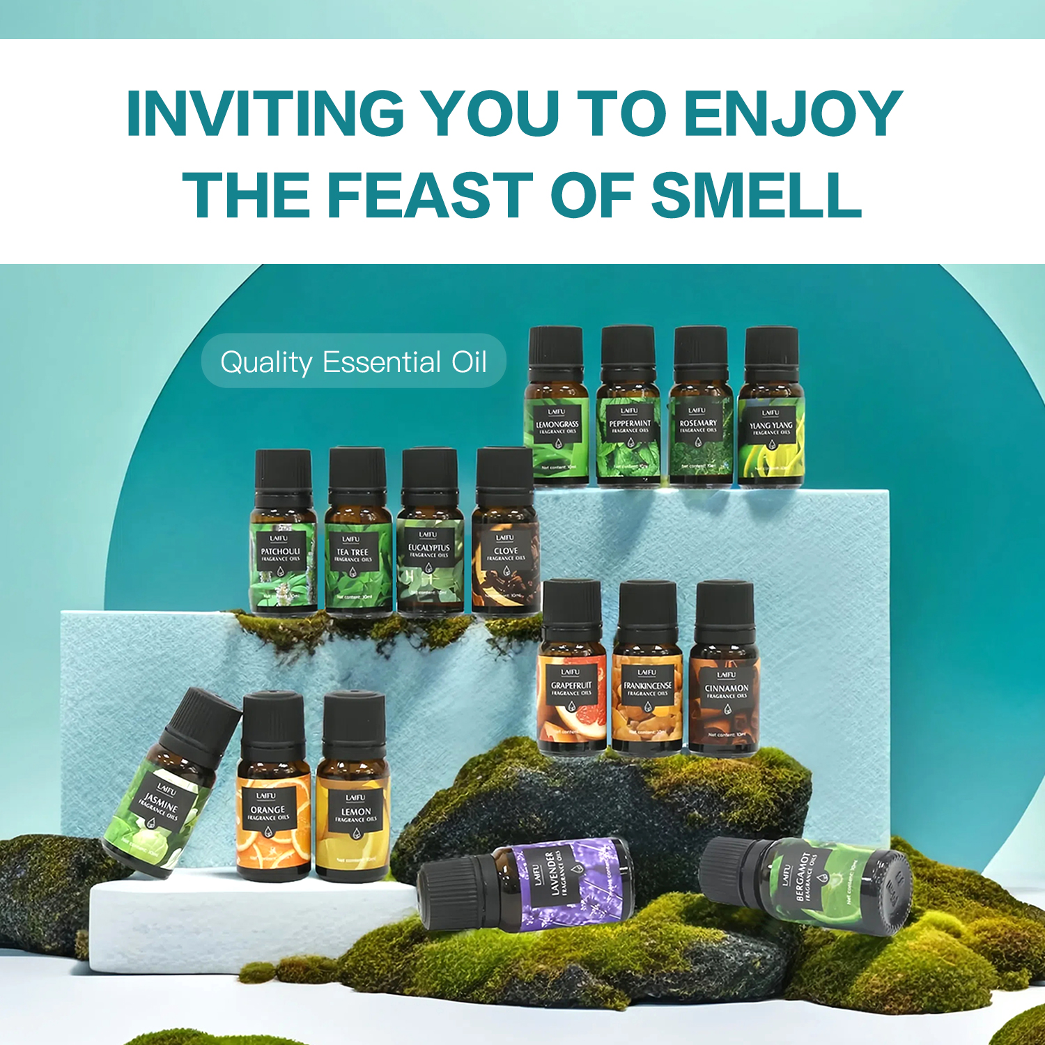 16x10ml Essential Oils Set for - Perfume Fragrance Mist incelemesi ve fiyatı