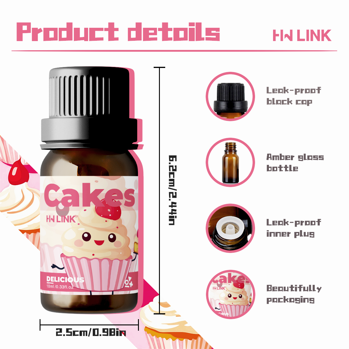 10ml Cakes Essential Oils Perf - Perfume Fragrance Mist incelemesi ve fiyatı