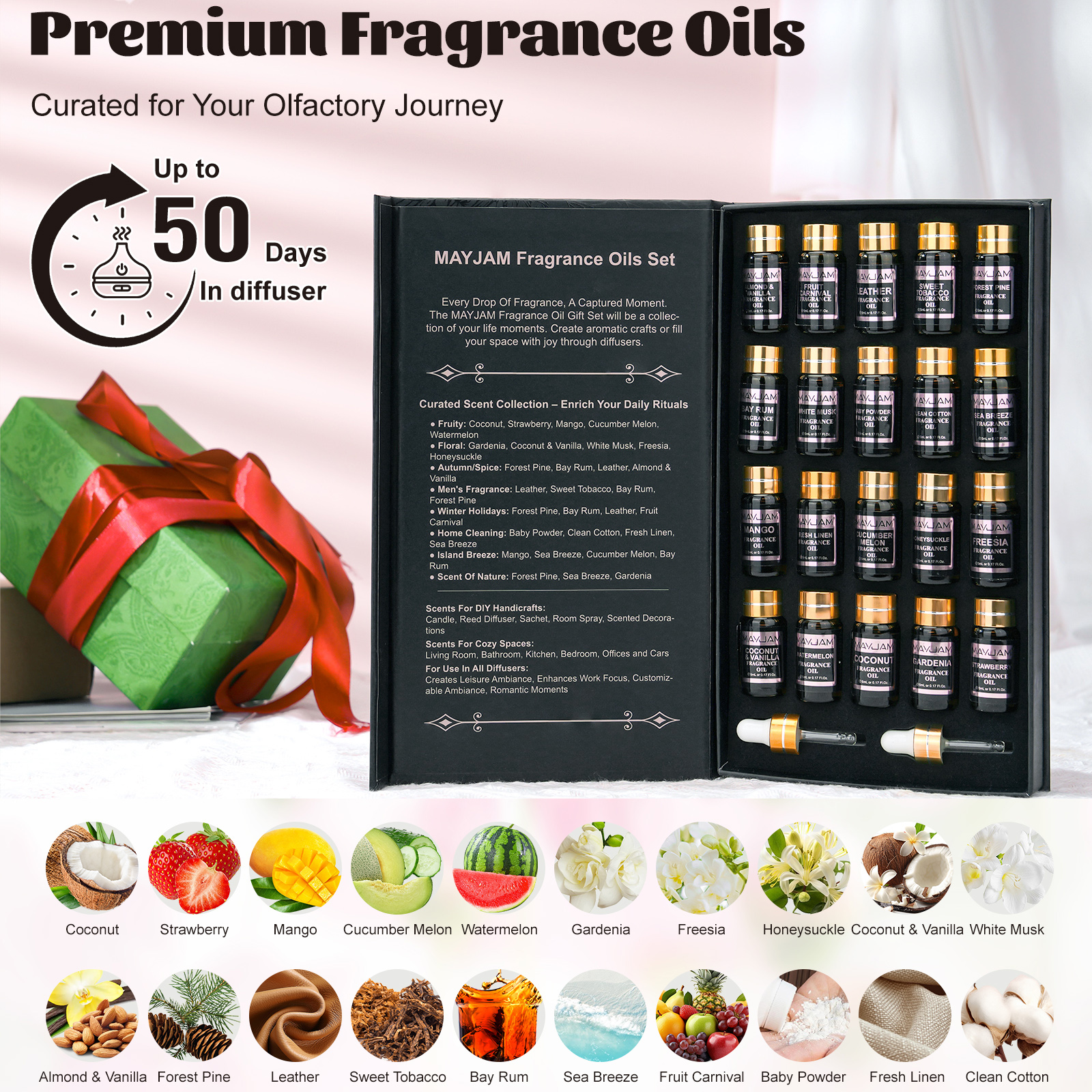 MAYJAM 20pcs Fragrance Oil Gif - Perfume Fragrance Powder incelemesi ve fiyatı